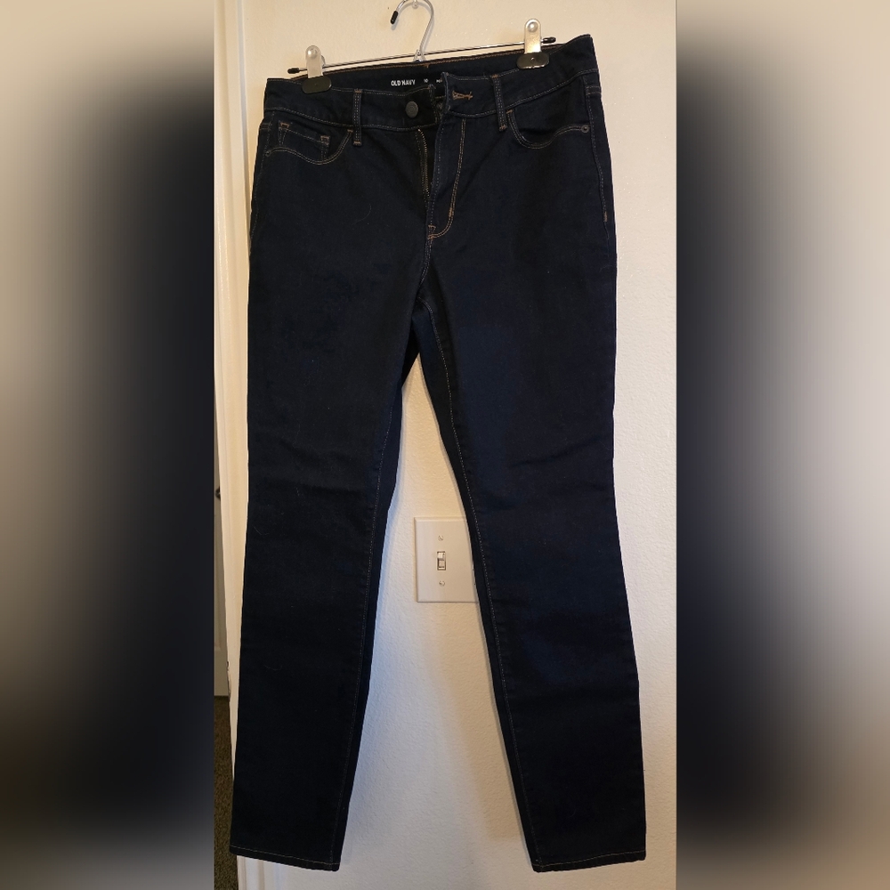 Old Navy Women's Dark Wash Pop Icon Skinny Jeans